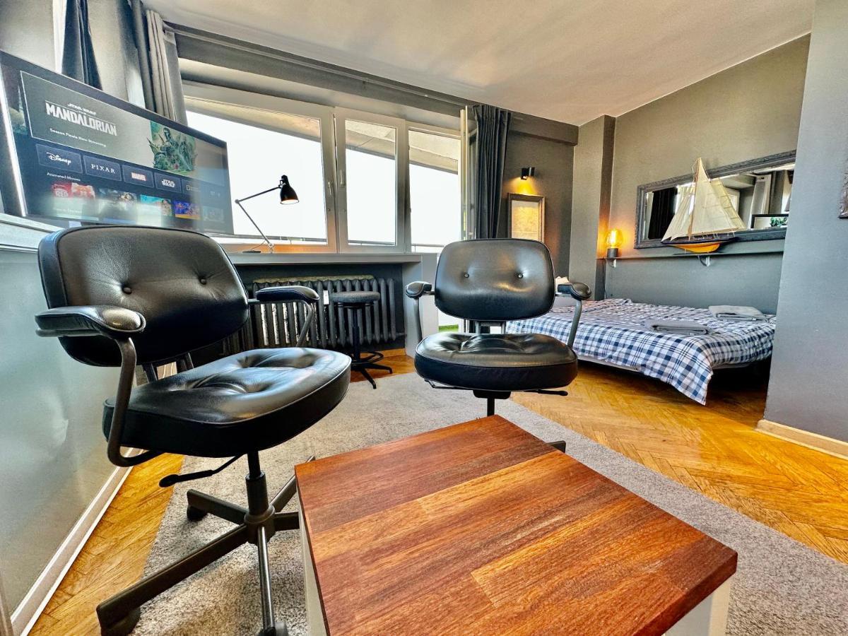 Super Apartament Grey Centrum 2X Metro Fast Wifi 300 Mbs Netflix Appletv Smarttv Spotify Panorama Miasta Warszawa Eksteriør billede