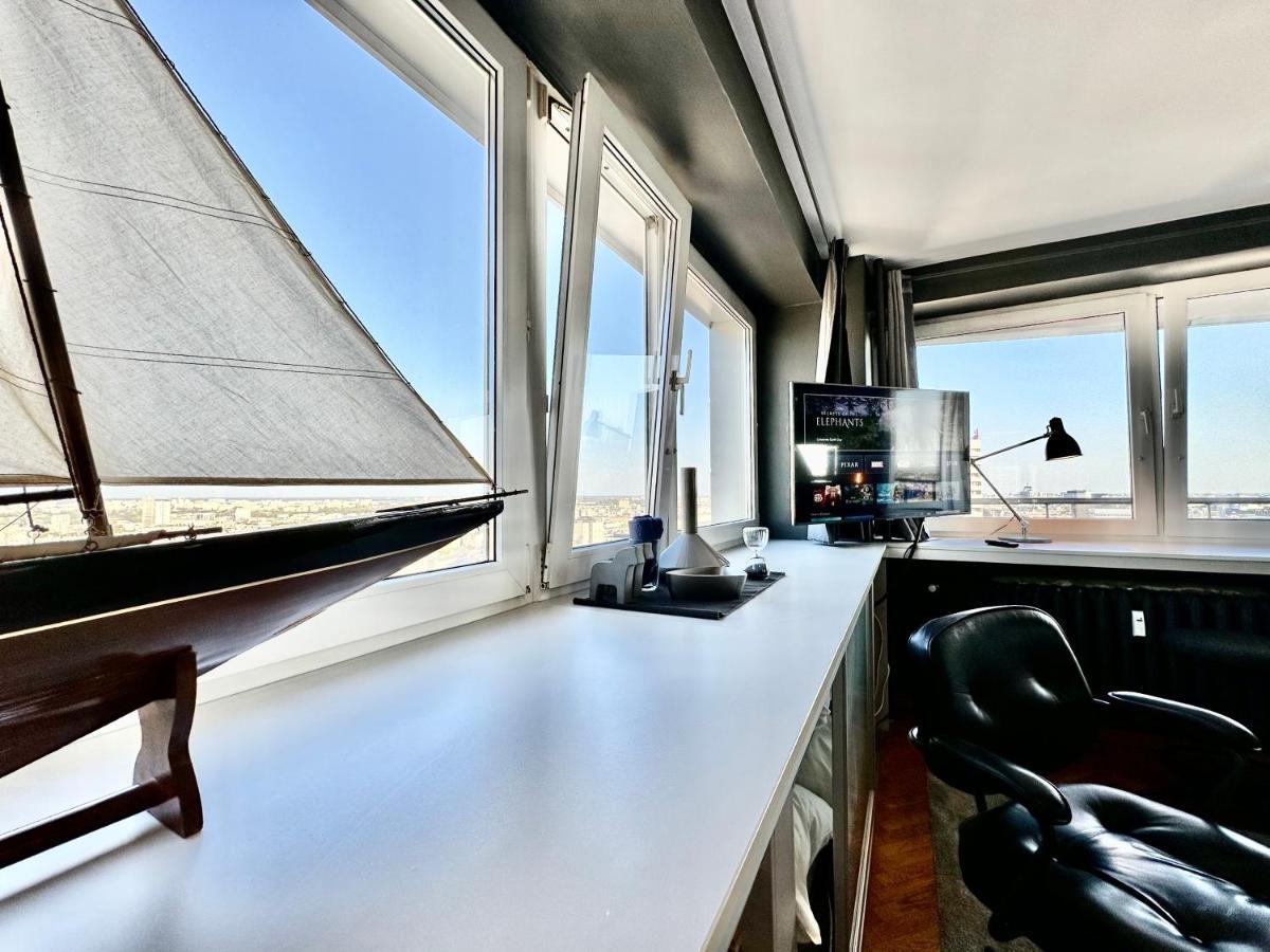 Super Apartament Grey Centrum 2X Metro Fast Wifi 300 Mbs Netflix Appletv Smarttv Spotify Panorama Miasta Warszawa Eksteriør billede
