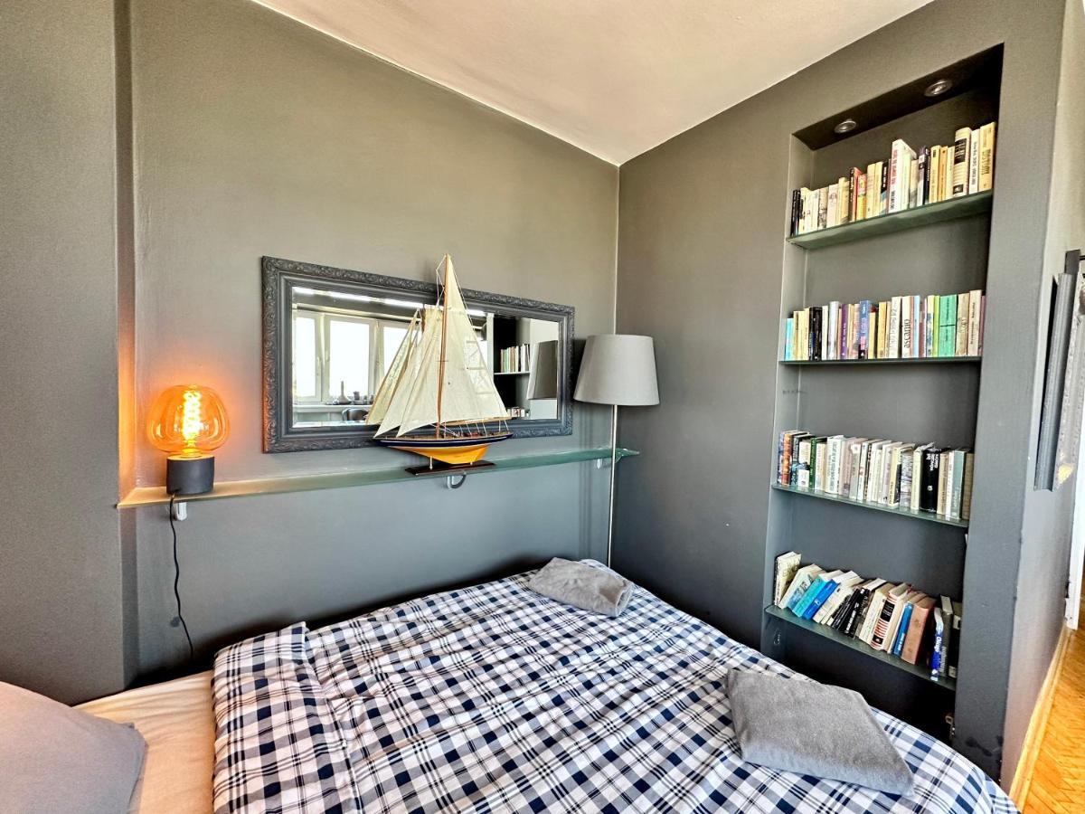 Super Apartament Grey Centrum 2X Metro Fast Wifi 300 Mbs Netflix Appletv Smarttv Spotify Panorama Miasta Warszawa Eksteriør billede