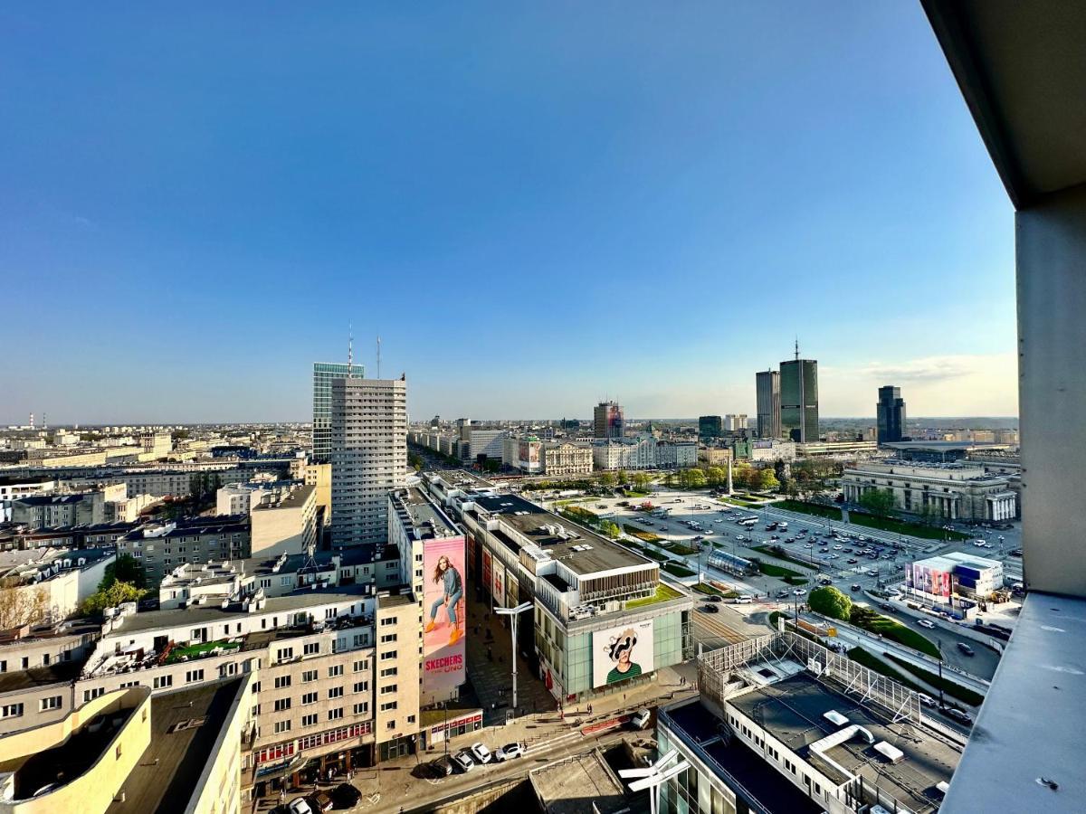 Super Apartament Grey Centrum 2X Metro Fast Wifi 300 Mbs Netflix Appletv Smarttv Spotify Panorama Miasta Warszawa Eksteriør billede