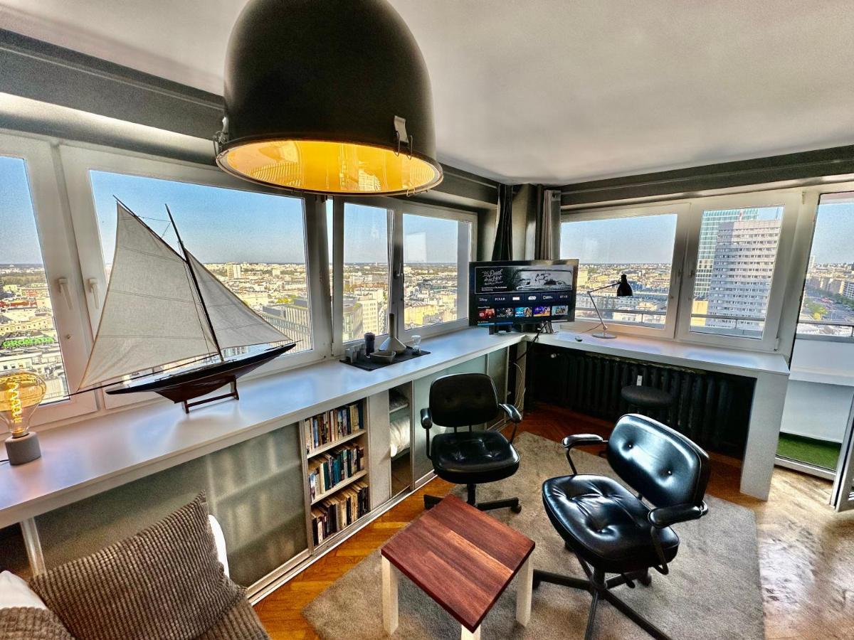Super Apartament Grey Centrum 2X Metro Fast Wifi 300 Mbs Netflix Appletv Smarttv Spotify Panorama Miasta Warszawa Eksteriør billede
