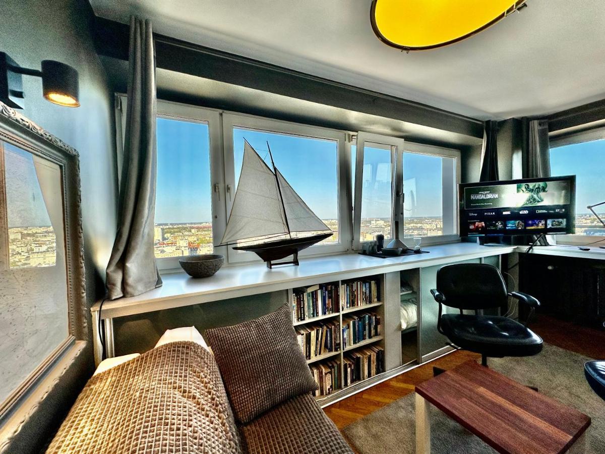 Super Apartament Grey Centrum 2X Metro Fast Wifi 300 Mbs Netflix Appletv Smarttv Spotify Panorama Miasta Warszawa Eksteriør billede