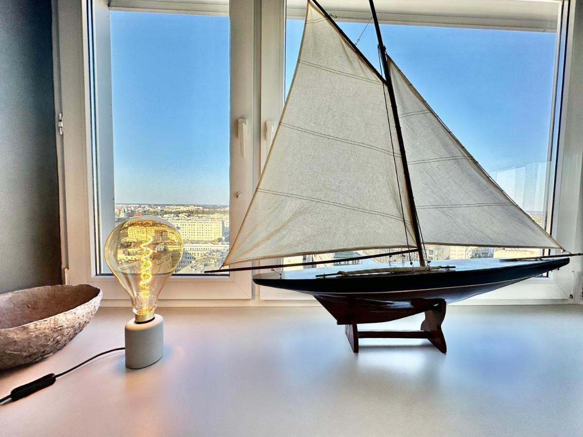 Super Apartament Grey Centrum 2X Metro Fast Wifi 300 Mbs Netflix Appletv Smarttv Spotify Panorama Miasta Warszawa Eksteriør billede