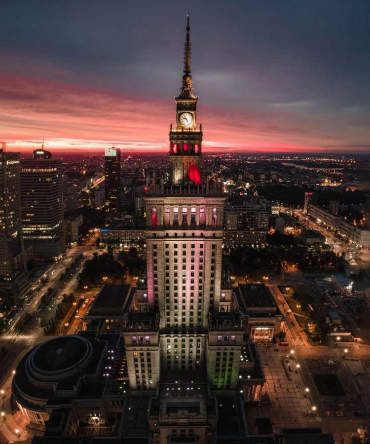 Super Apartament Grey Centrum 2X Metro Fast Wifi 300 Mbs Netflix Appletv Smarttv Spotify Panorama Miasta Warszawa Eksteriør billede